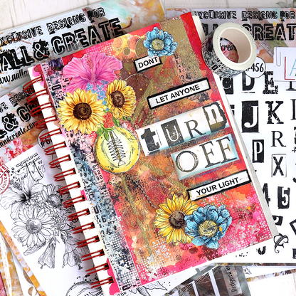 TP-622 - A5 Clear Stamp Set - Petal Power