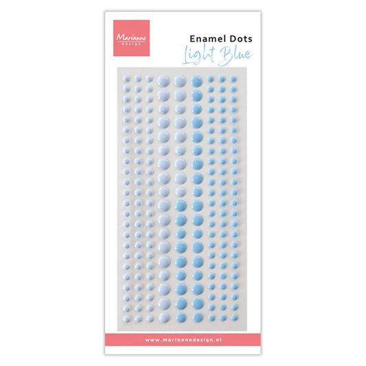 Marianne Design Decoration Enamel Dots Duotone Light Blue