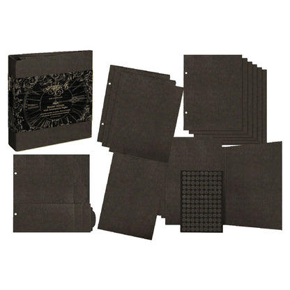 Graphic 45 Binder Album with Interactive Pages Black