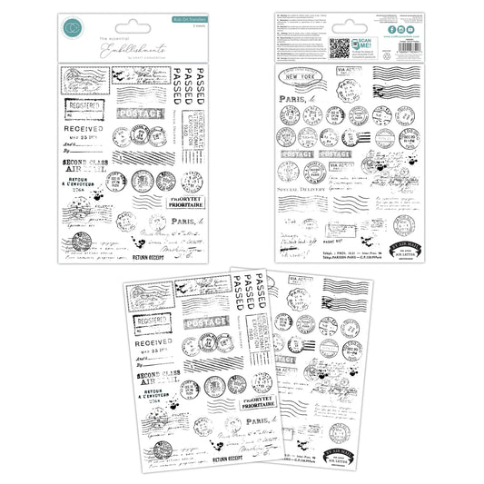 Craft Consortium The Collector Rub on Transfers Postage (2pcs)