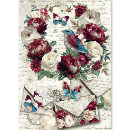 Ciao Bella Bohemian Burgundy A5 Rice Paper Mixed (8pcs)