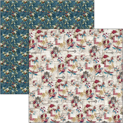 Ciao Bell Bohemian Burgundy 12x12 Inch Paper Pad (12pcs)