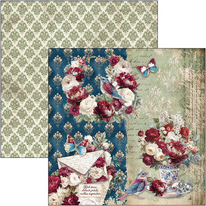 Ciao Bell Bohemian Burgundy 12x12 Inch Paper Pad (12pcs)