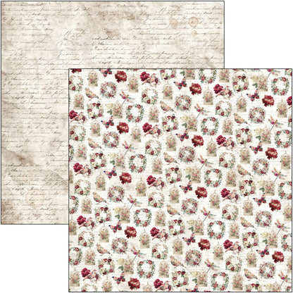 Ciao Bell Bohemian Burgundy 12x12 Inch Patterns Pad (8pcs)