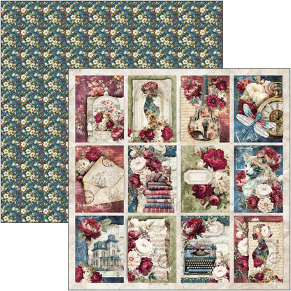 Ciao Bell Bohemian Burgundy 12x12 Inch Patterns Pad (8pcs)