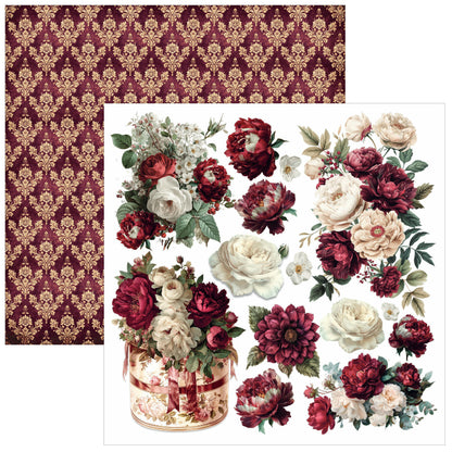 Ciao Bell Bohemian Burgundy 6x6 Inch Fussy Cut Pad (24pcs)
