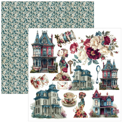 Ciao Bell Bohemian Burgundy 6x6 Inch Fussy Cut Pad (24pcs)