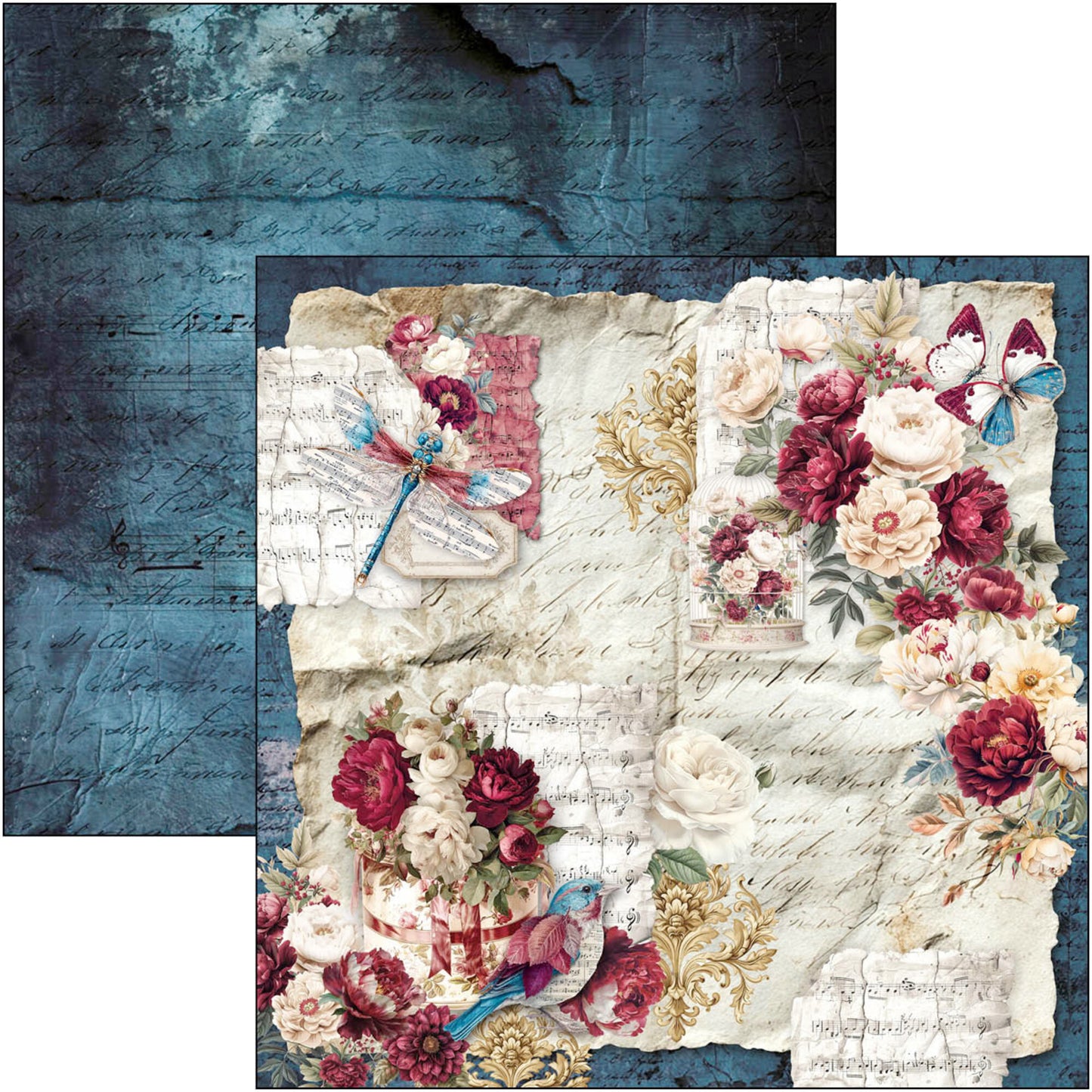 Ciao Bell Bohemian Burgundy 8x8 Inch Paper Pad (12pcs)