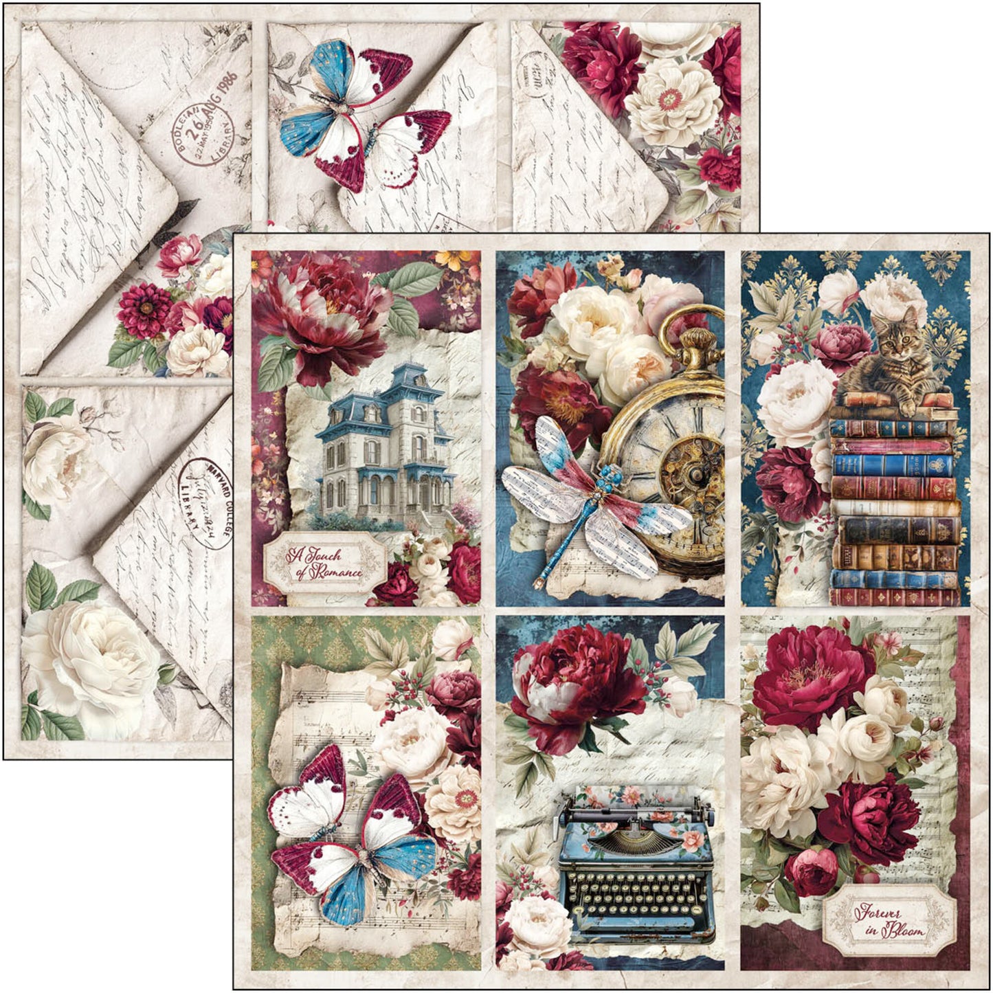 Ciao Bell Bohemian Burgundy 8x8 Inch Paper Pad (12pcs)