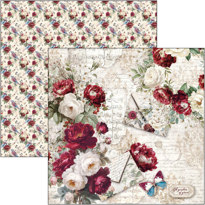 Ciao Bell Bohemian Burgundy 8x8 Inch Paper Pad (12pcs)