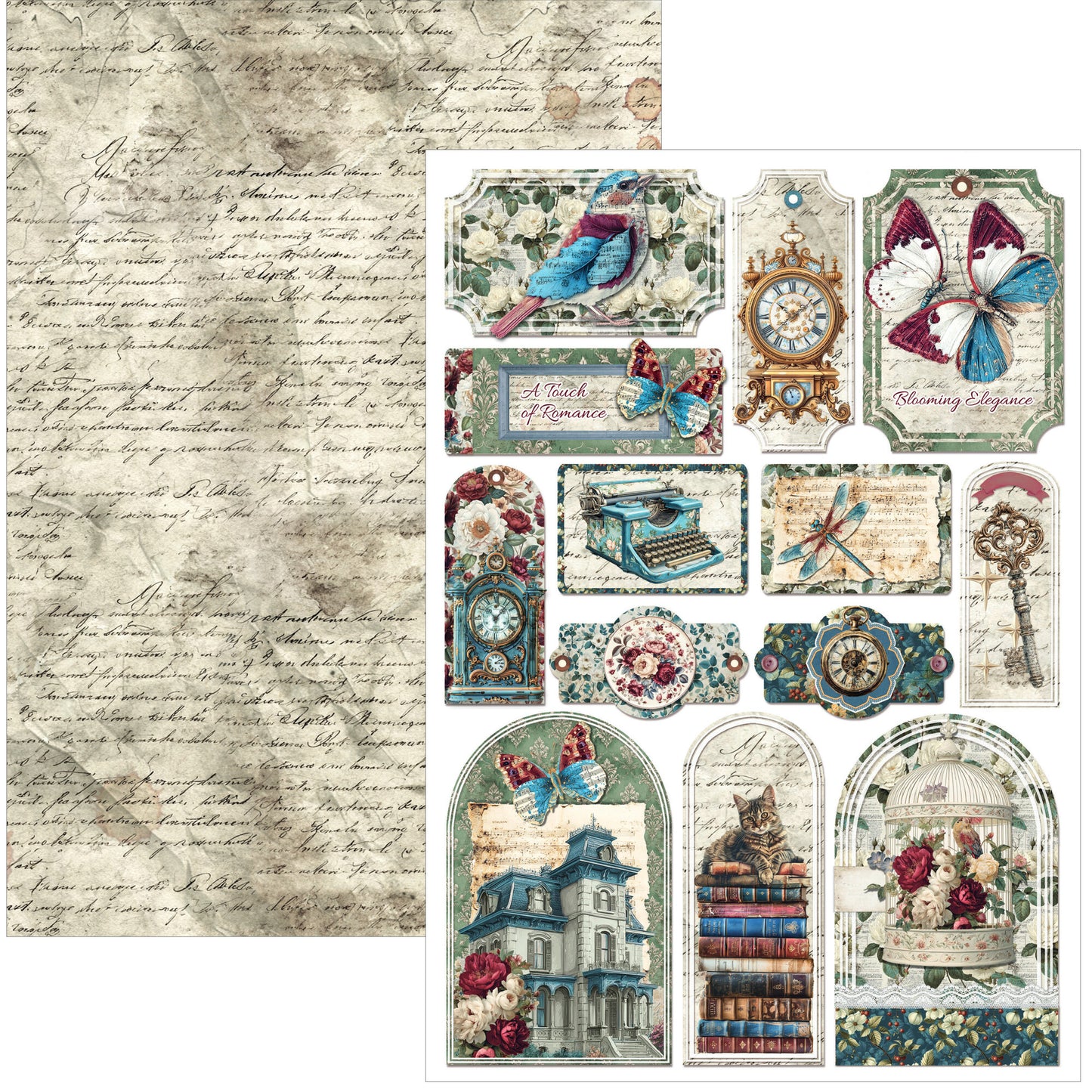 Ciao Bella Bohemian Burgundy A4 Creative Pad (9pcs)
