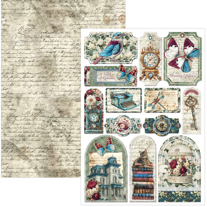 Ciao Bella Bohemian Burgundy A4 Creative Pad (9pcs)