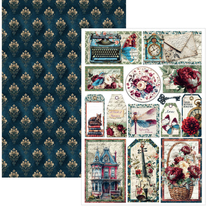 Ciao Bella Bohemian Burgundy A4 Creative Pad (9pcs)