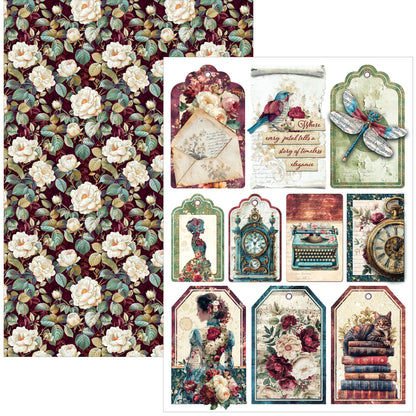 Ciao Bella Bohemian Burgundy A4 Creative Pad (9pcs)