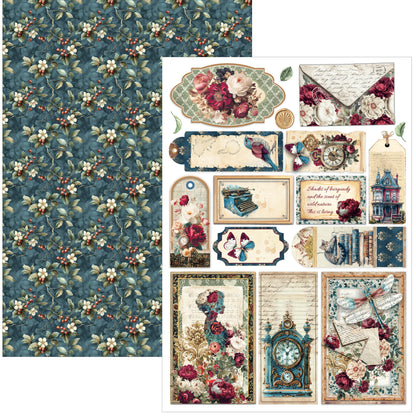 Ciao Bella Bohemian Burgundy A4 Creative Pad (9pcs)