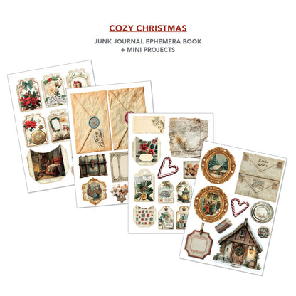 Ciao Bella Cozy Christmas A4 Junk Journal Ephemera Book (32pcs)