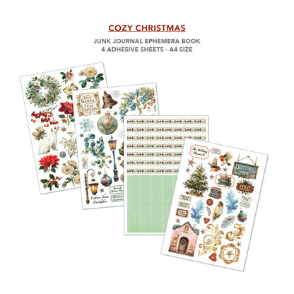 Ciao Bella Cozy Christmas A4 Junk Journal Ephemera Book (32pcs)
