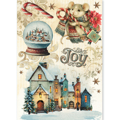 Ciao Bella Cozy Christmas A5 Rice Paper Mixed (8pcs)