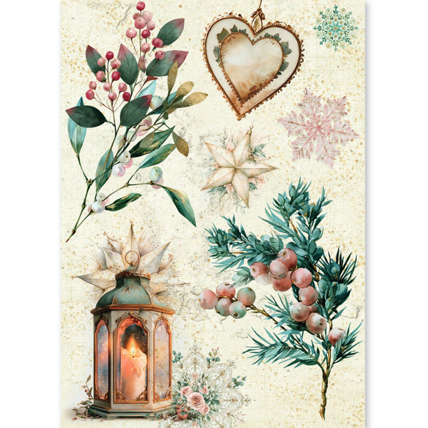 Ciao Bella Golden Winter A5 Rice Paper Mixed (8pcs)