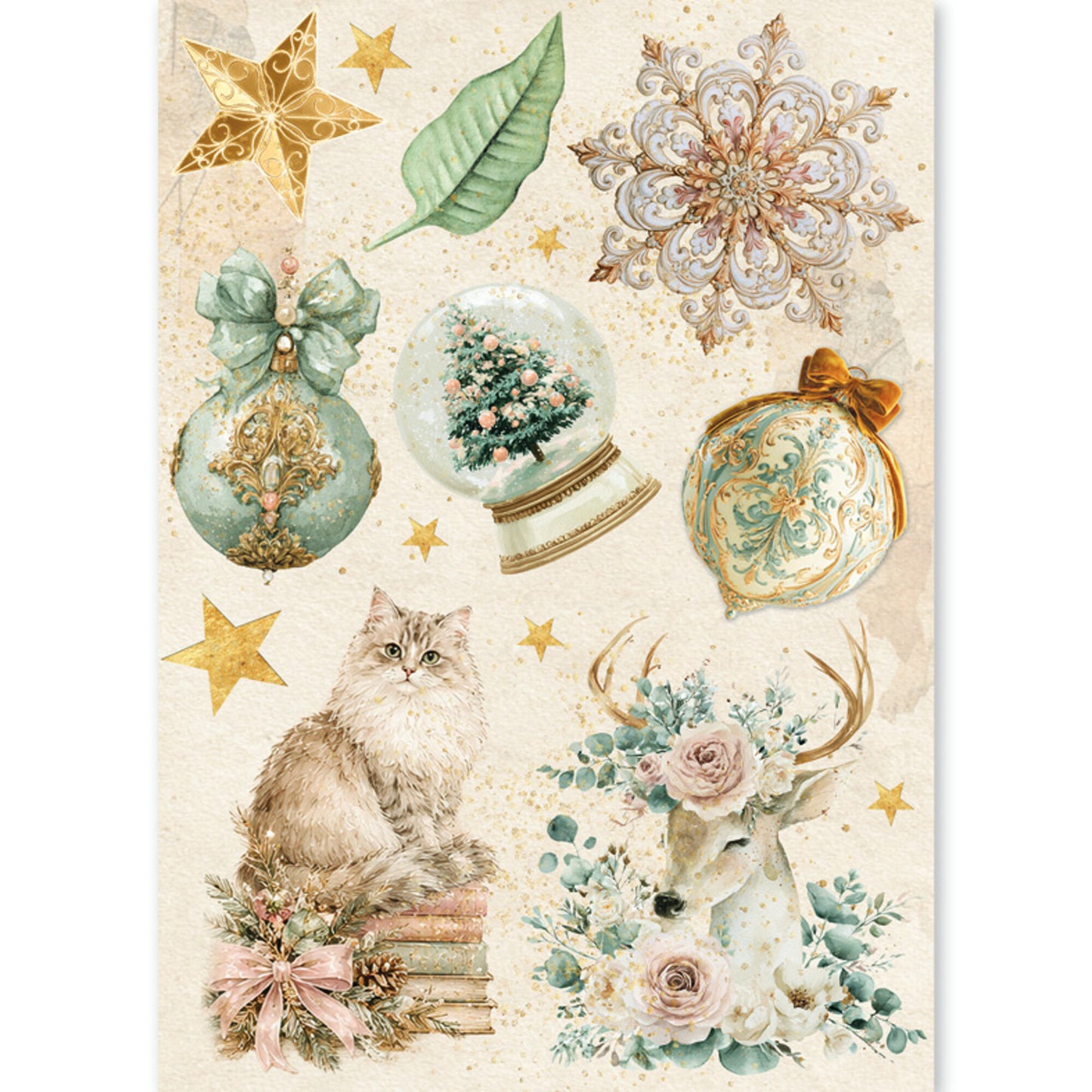 Ciao Bella Golden Winter A5 Rice Paper Mixed (8pcs)