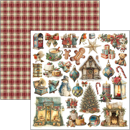 Ciao Bell Merry & Bright 12x12 Inch Paper Pad (12pcs)