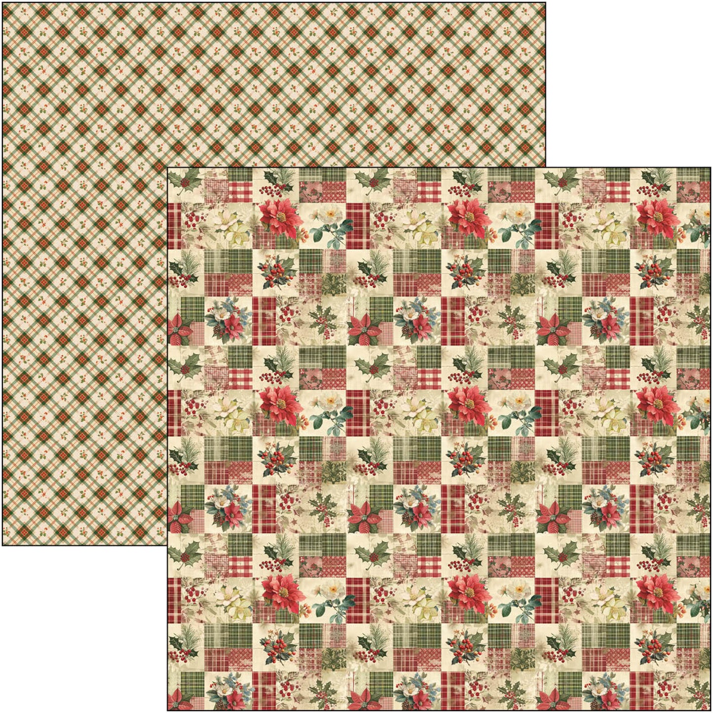 Ciao Bell Merry & Bright 12x12 Inch Paper Pad (12pcs)