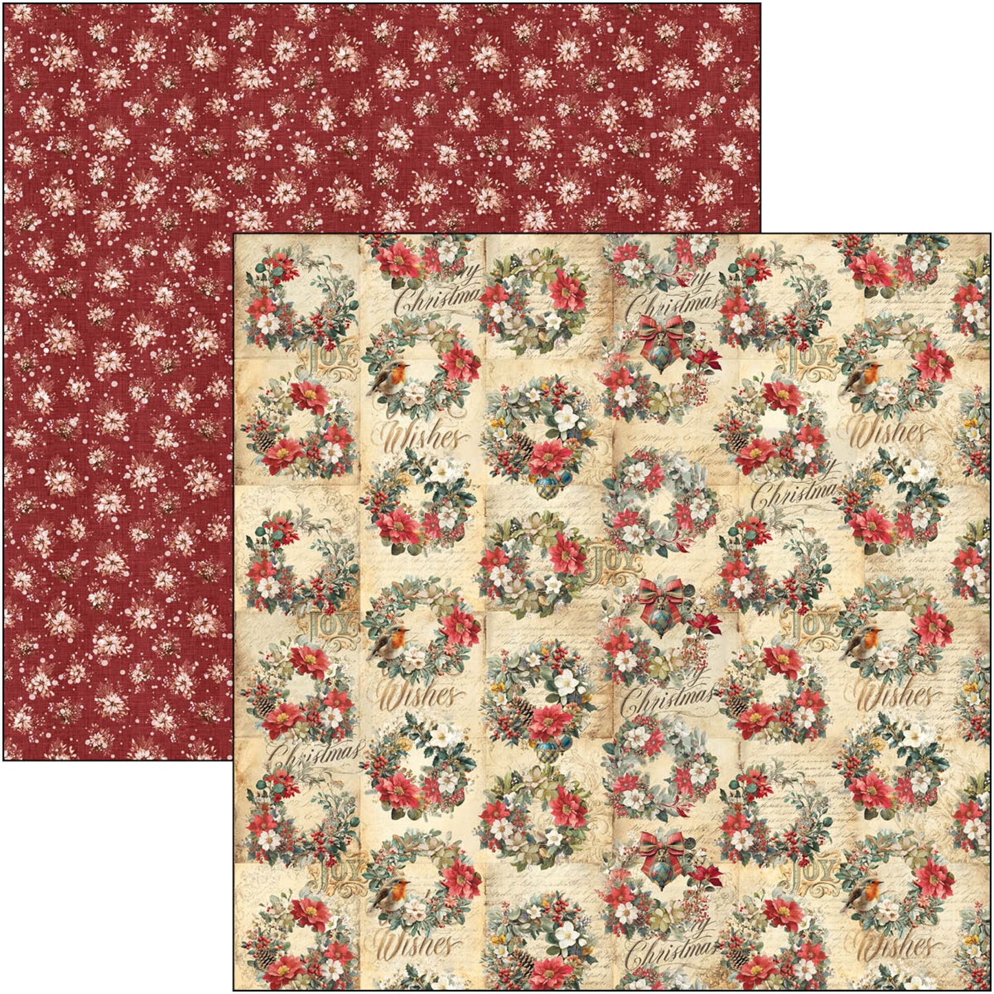 Ciao Bell Merry & Bright 12x12 Inch Patterns Pad (8pcs)