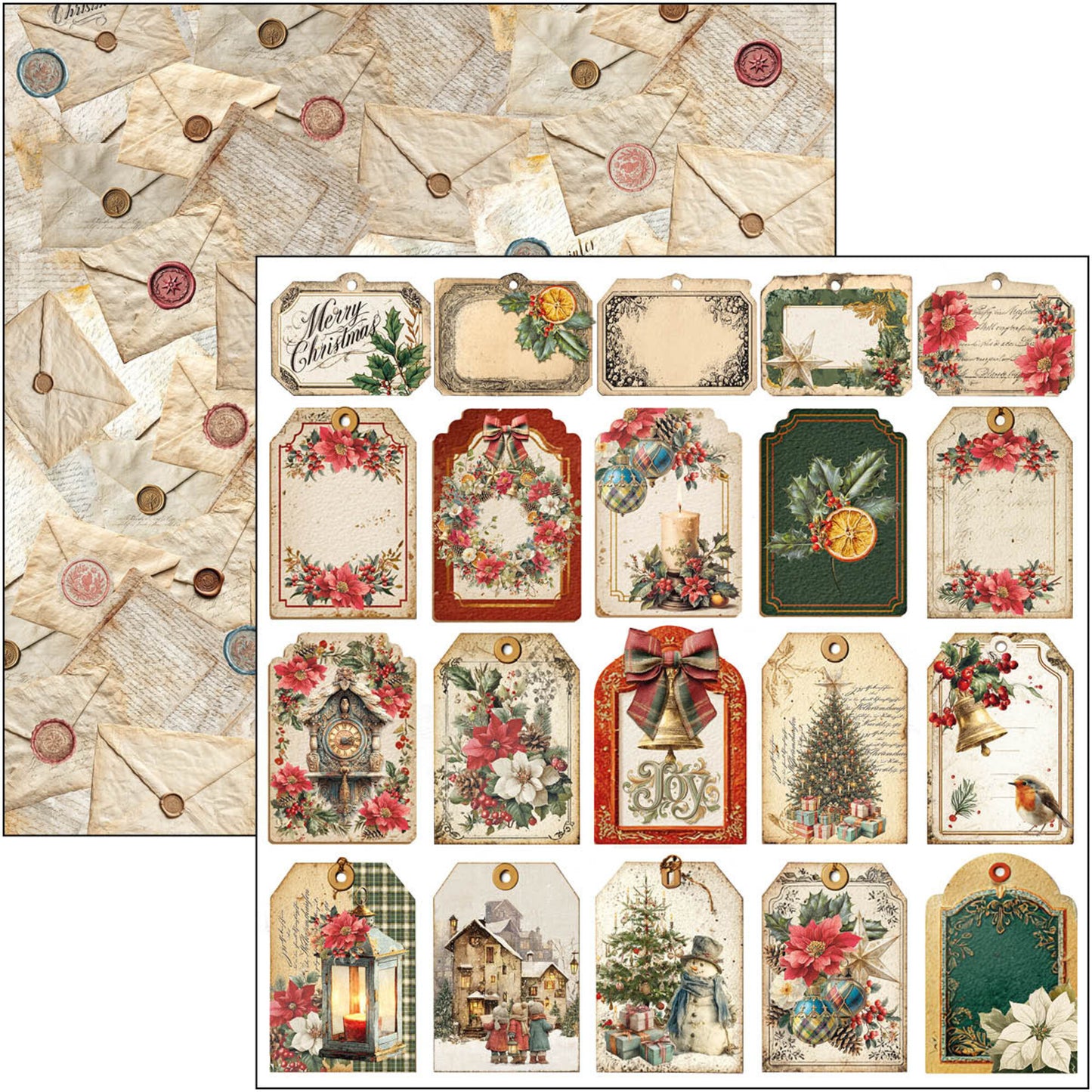 Ciao Bell Merry & Bright 12x12 Inch Patterns Pad (8pcs)