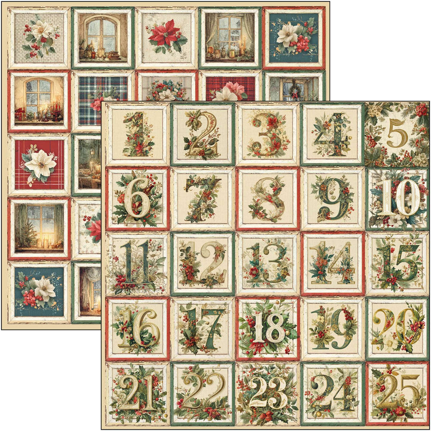 Ciao Bell Merry & Bright 12x12 Inch Patterns Pad (8pcs)
