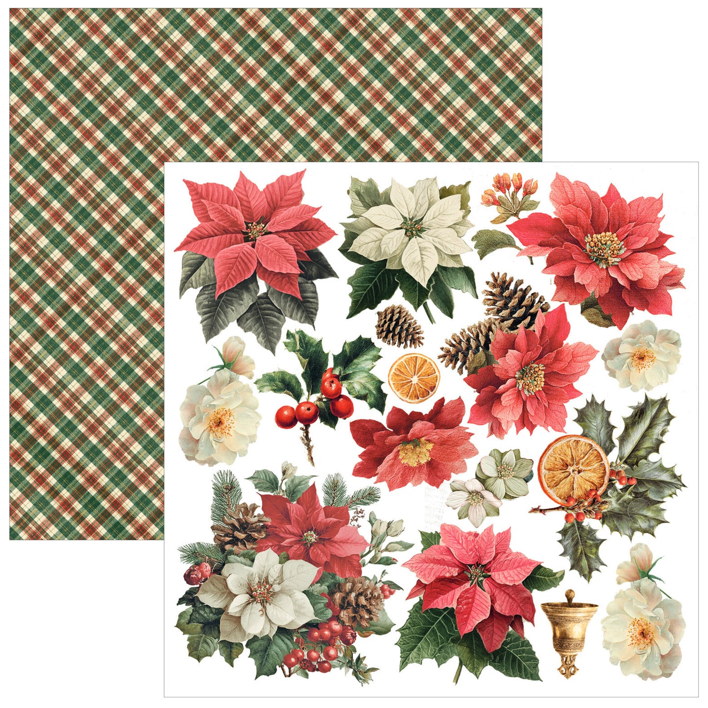 Ciao Bell Merry & Bright 6x6 Inch Fussy Cut Pad (24pcs)