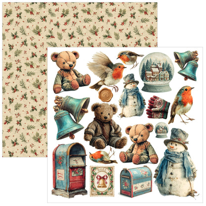 Ciao Bell Merry & Bright 6x6 Inch Fussy Cut Pad (24pcs)