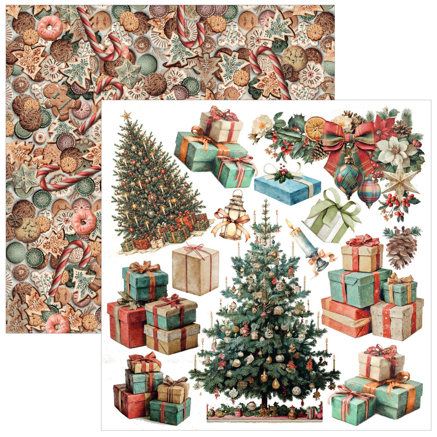 Ciao Bell Merry & Bright 6x6 Inch Fussy Cut Pad (24pcs)