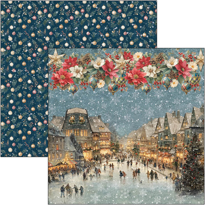 Ciao Bell Merry & Bright 8x8 Inch Paper Pad (12pcs)