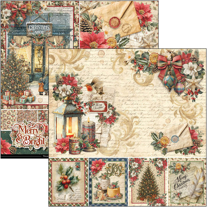 Ciao Bell Merry & Bright 8x8 Inch Paper Pad (12pcs)