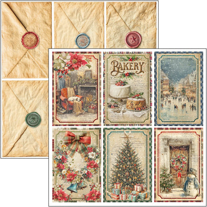 Ciao Bell Merry & Bright 8x8 Inch Paper Pad (12pcs)
