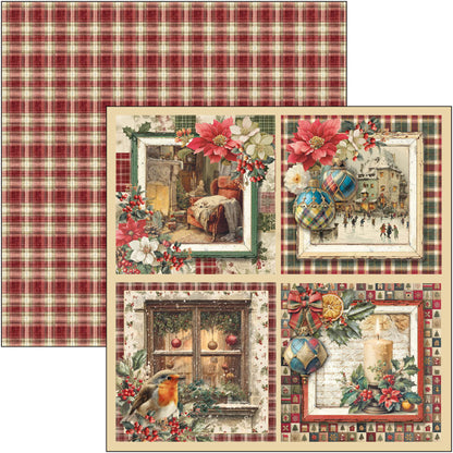 Ciao Bell Merry & Bright 8x8 Inch Paper Pad (12pcs)