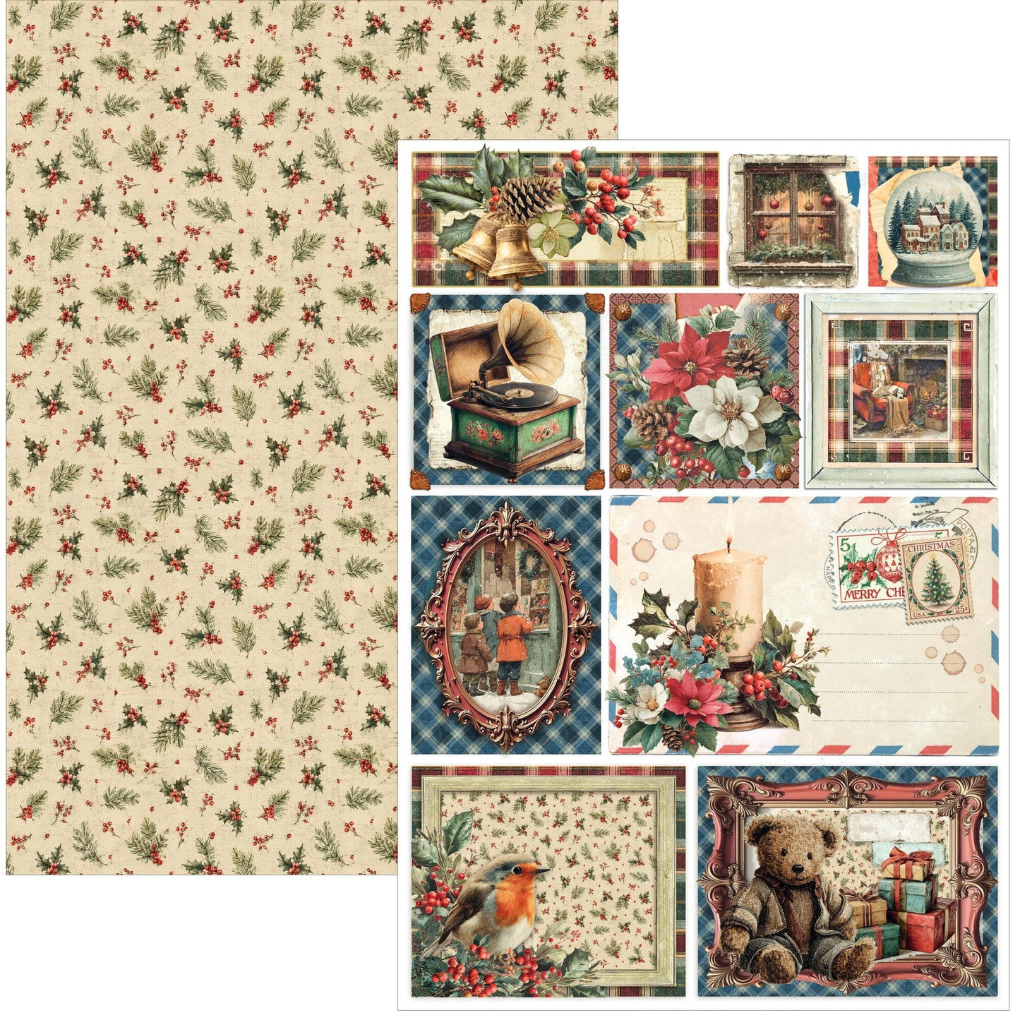 Ciao Bell Merry & Bright A4 Creative Pad (9pcs)