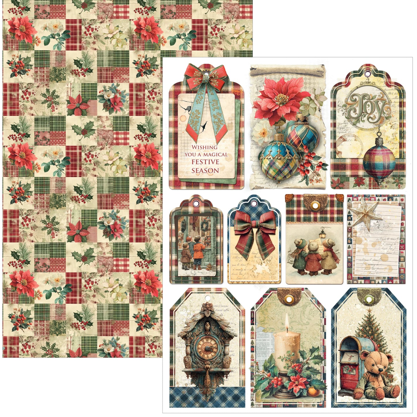 Ciao Bell Merry & Bright A4 Creative Pad (9pcs)