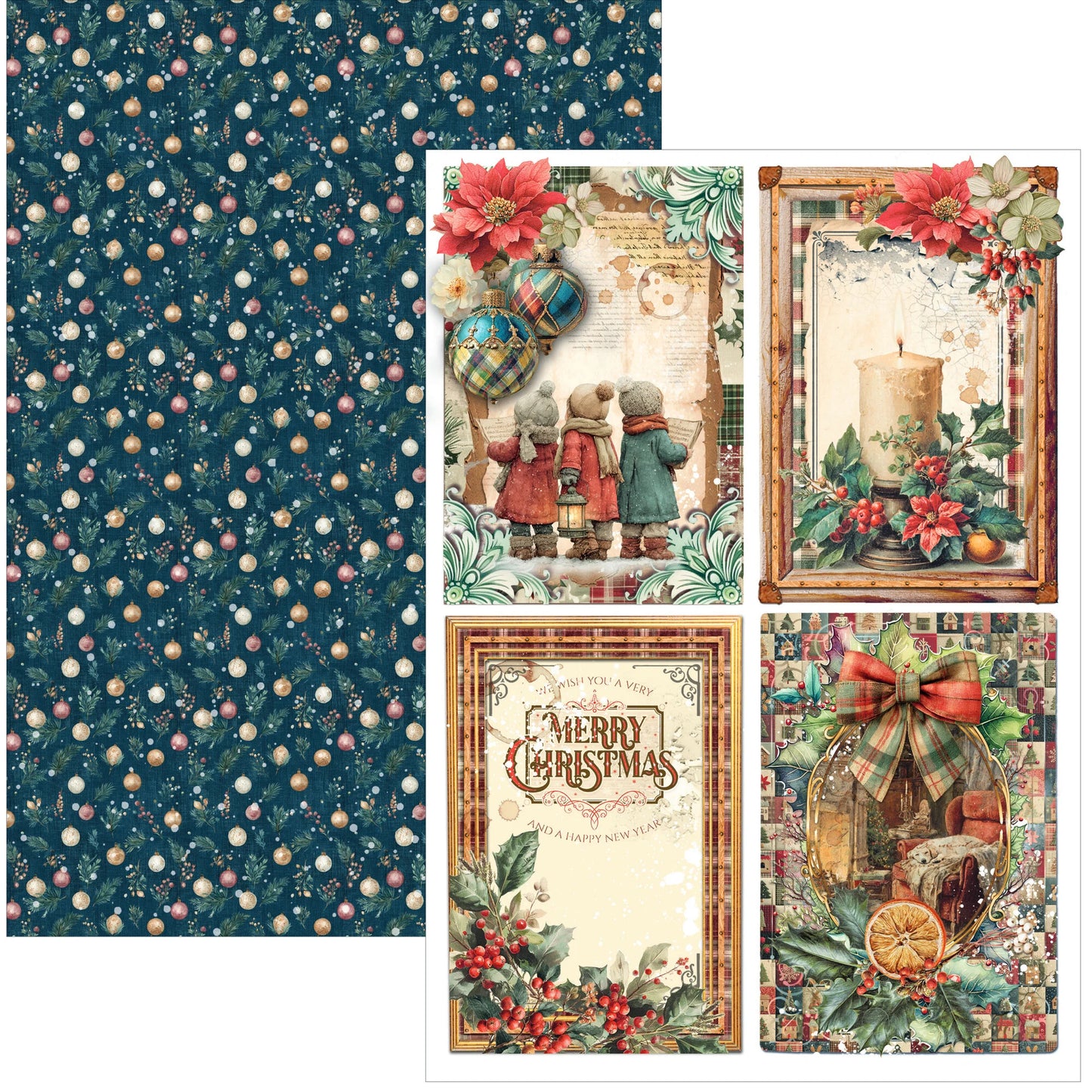 Ciao Bell Merry & Bright A4 Creative Pad (9pcs)