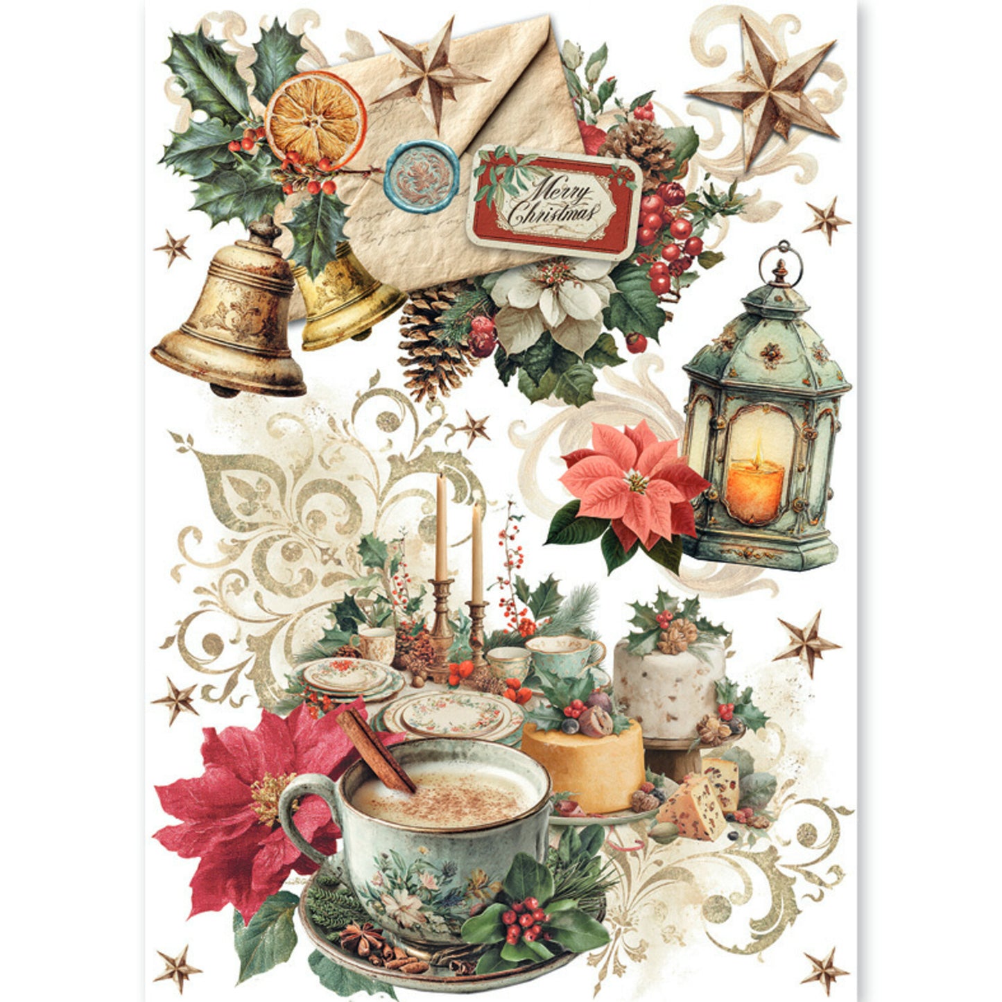 Ciao Bell Merry & Bright A5 Rice Paper Mixed (8pcs)