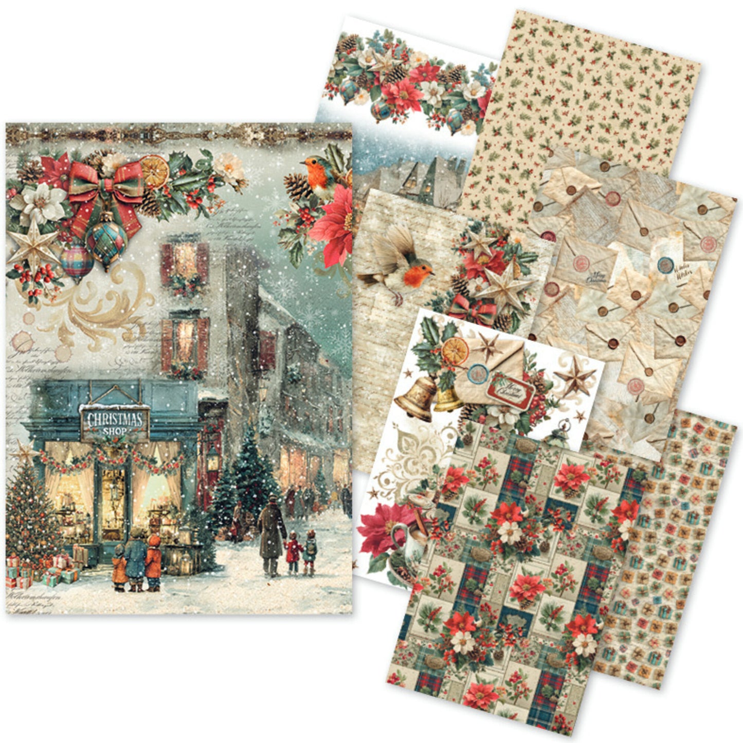 Ciao Bell Merry & Bright A5 Rice Paper Mixed (8pcs)