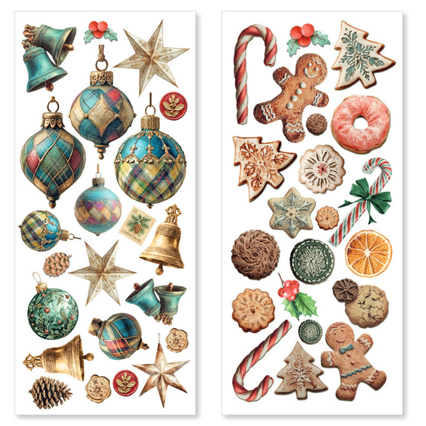 Ciao Bell Merry & Bright Transparent Adhesive Sheets (5pcs)