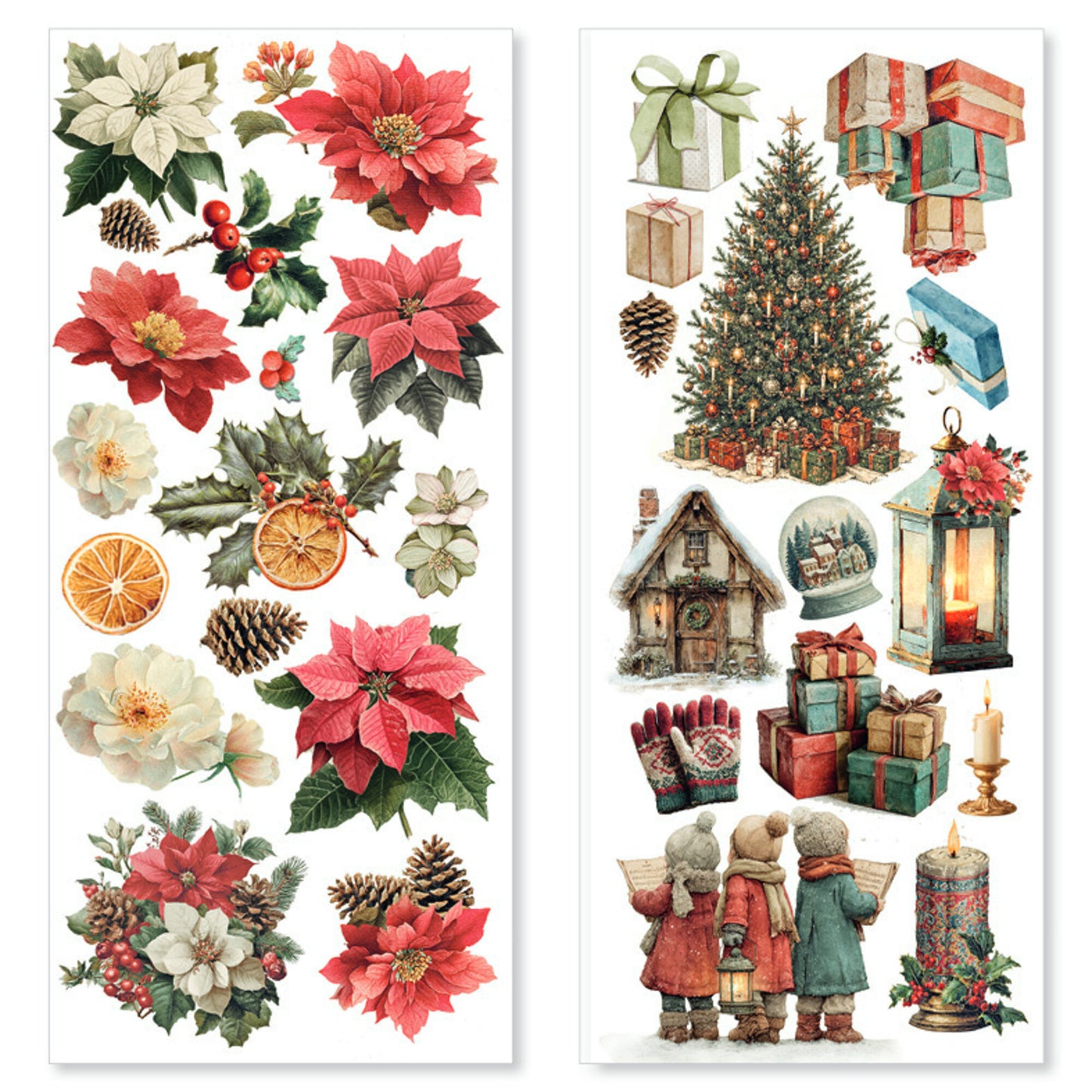 Ciao Bell Merry & Bright Transparent Adhesive Sheets (5pcs)