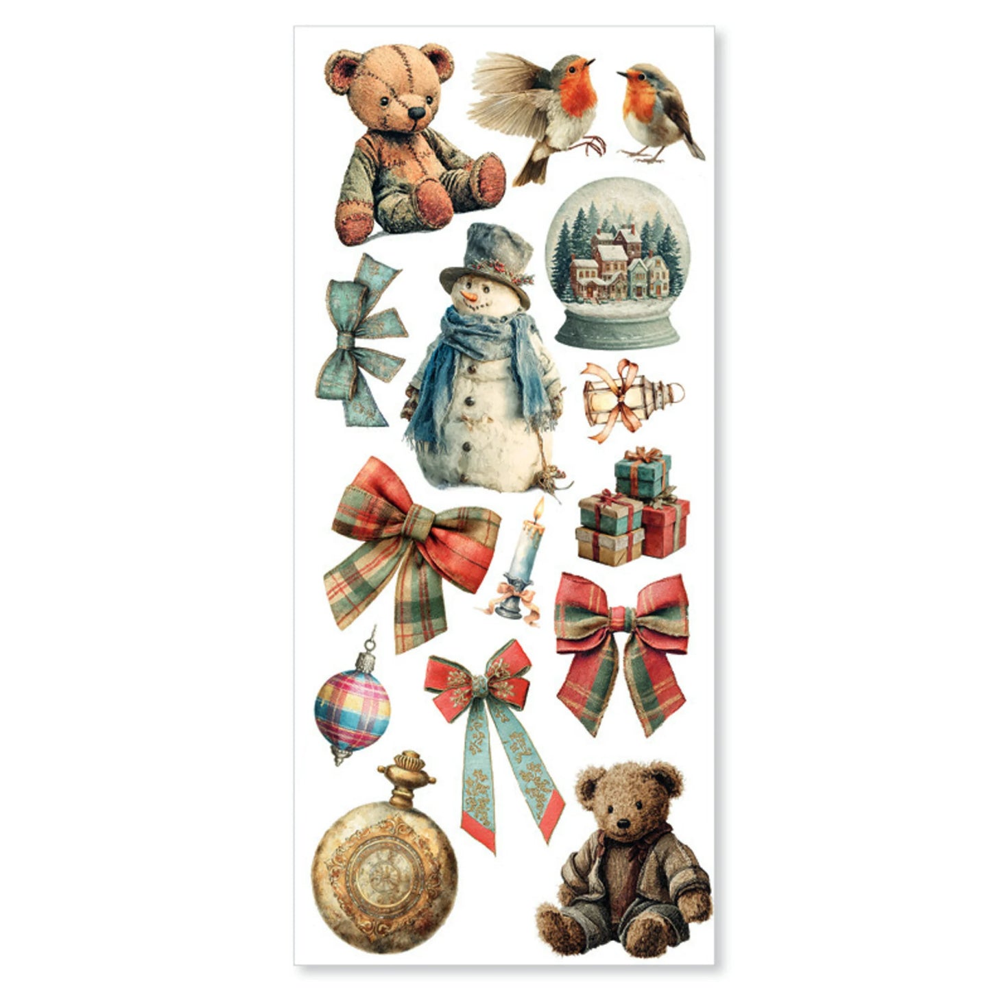 Ciao Bell Merry & Bright Transparent Adhesive Sheets (5pcs)