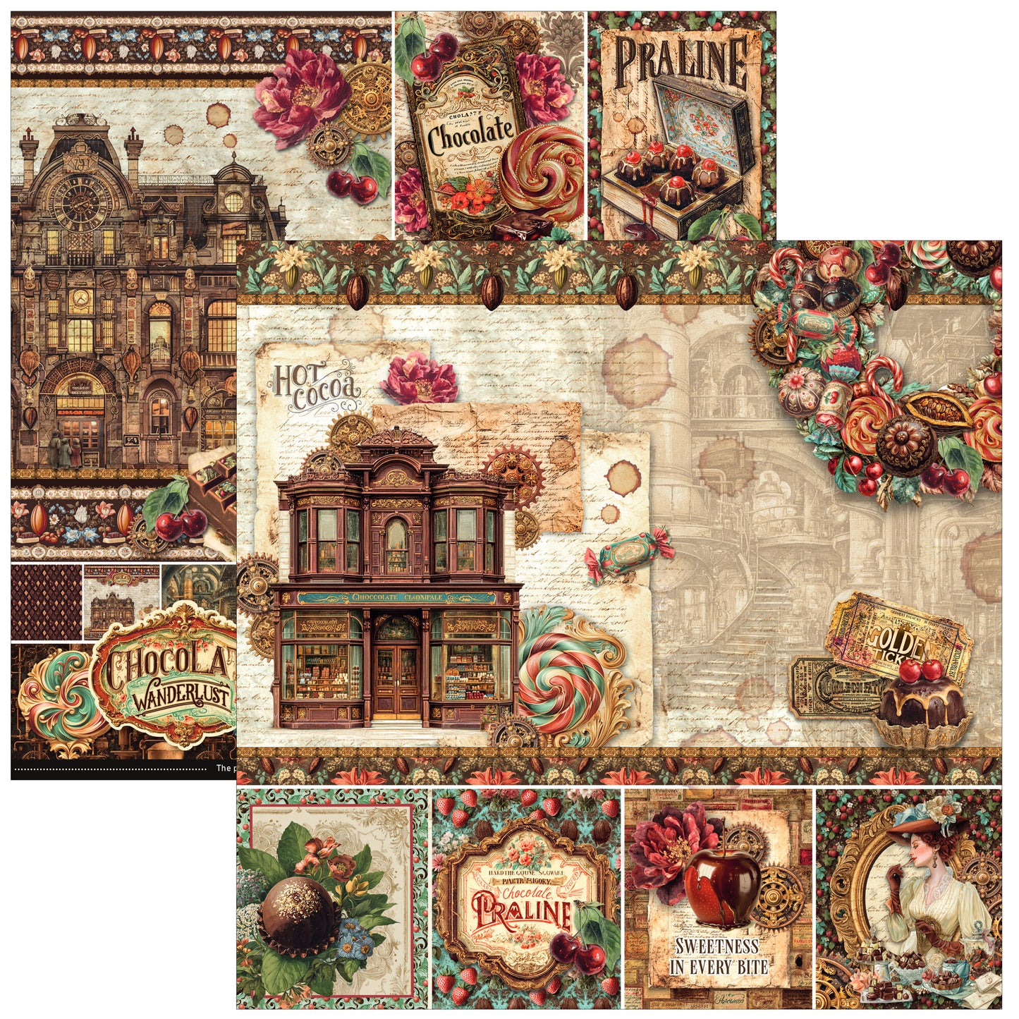 Ciao Bell The Chocolate Factory 12x12 Inch Paper Pad (12pcs)