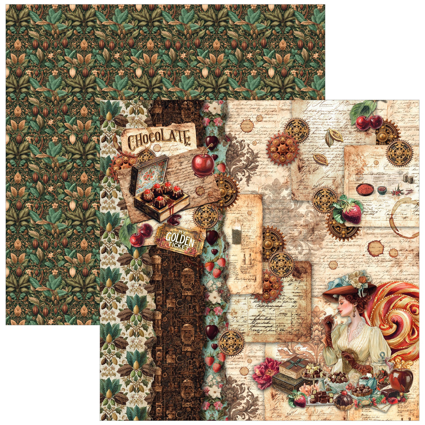 Ciao Bell The Chocolate Factory 12x12 Inch Paper Pad (12pcs)