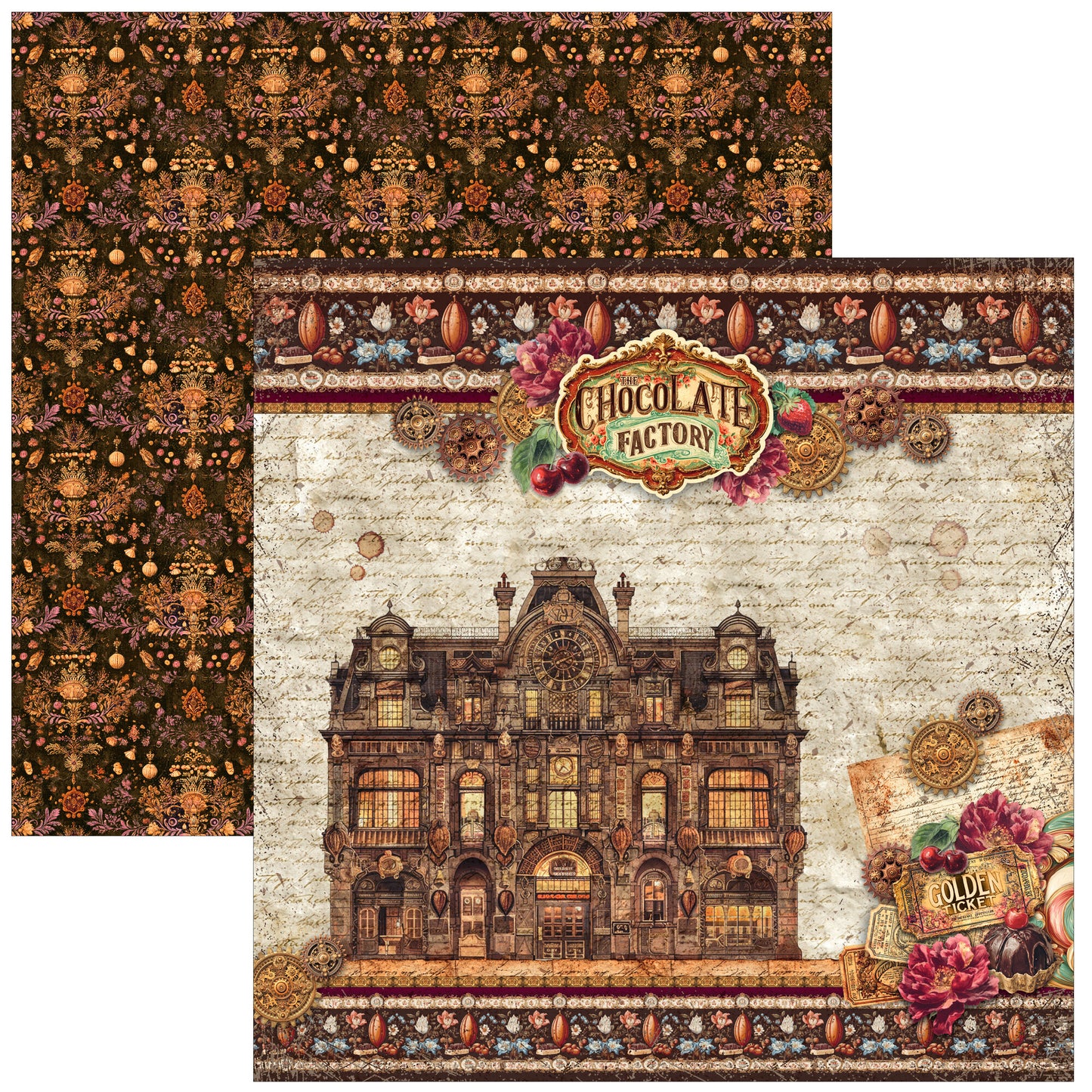 Ciao Bell The Chocolate Factory 12x12 Inch Paper Pad (12pcs)