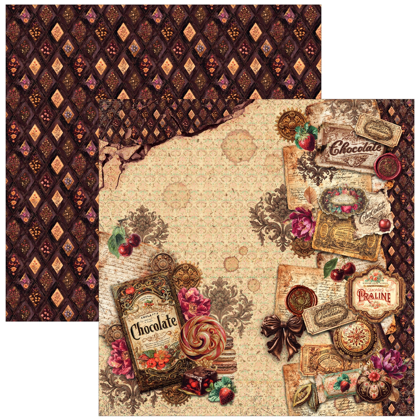 Ciao Bell The Chocolate Factory 12x12 Inch Paper Pad (12pcs)