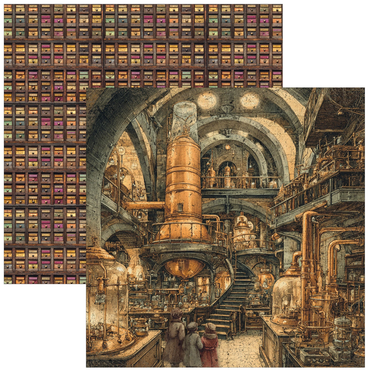 Ciao Bell The Chocolate Factory 12x12 Inch Paper Pad (12pcs)
