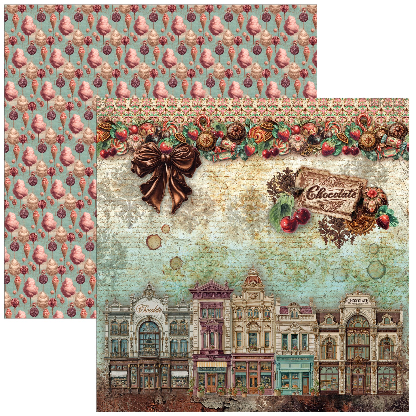 Ciao Bell The Chocolate Factory 12x12 Inch Paper Pad (12pcs)